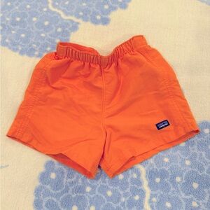 Patagonia Boy’s Orange Elastic Waist Shorts